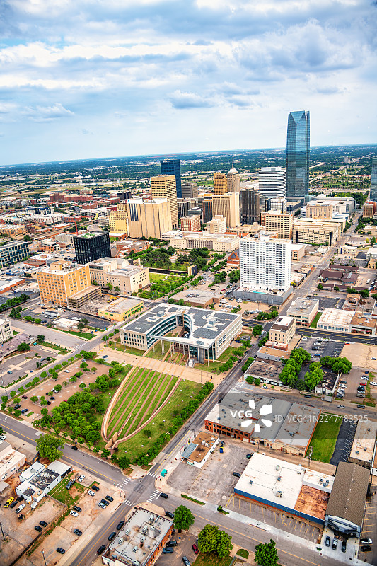 俄克拉荷马城天际线图片素材