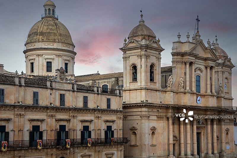 意大利西西里诺托大教堂（圣尼古拉大教堂）图片素材