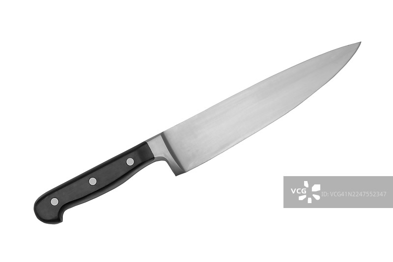 大厨刀，孤立在白色背景上图片素材