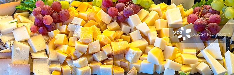 展出的各种奶酪图片素材
