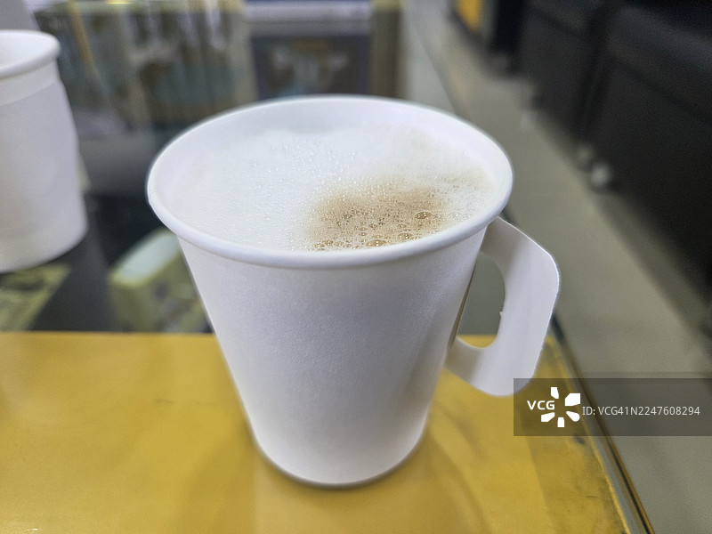 纸杯热咖啡图片素材