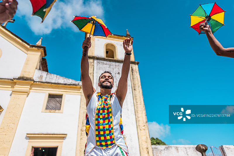 街头弗雷沃舞者肖像图片素材