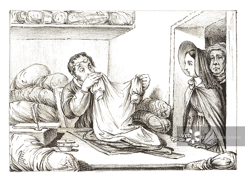 当铺里的互动漫画图片素材