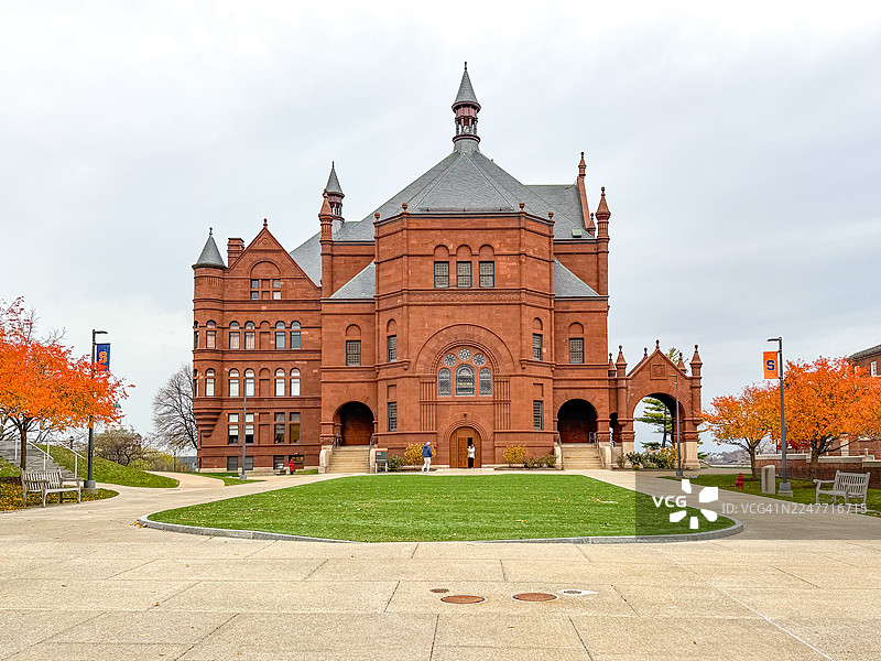 雪城大学历史悠久的砂岩建筑-克鲁斯学院图片素材