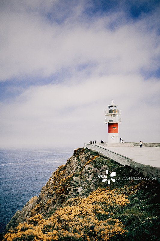 加利西亚西班牙的奥尔特加尔角灯塔图片素材