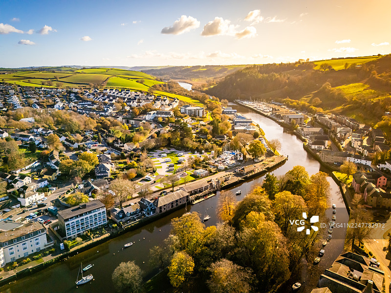 位于托特内斯达特河上的维尔岛图片素材