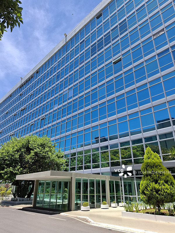 巴西利亚，巴西。环境与气候变化部（MMA）和文化部（MinC）总部。图片素材