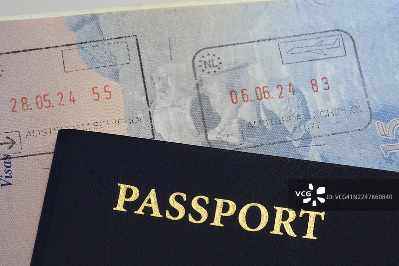 国际旅行护照图片素材