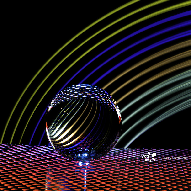 玻璃球和光圈图片素材