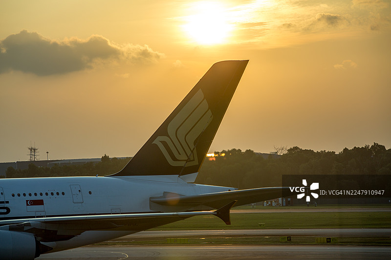 新加坡航空A380图片素材