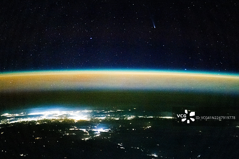 彗星，星系，恒星，行星，地球图片素材