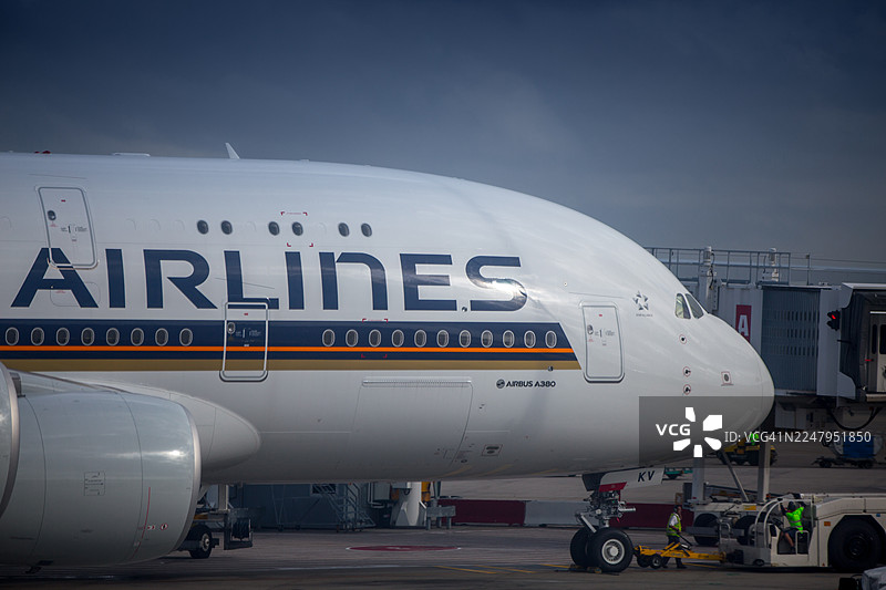 新加坡航空 A380图片素材
