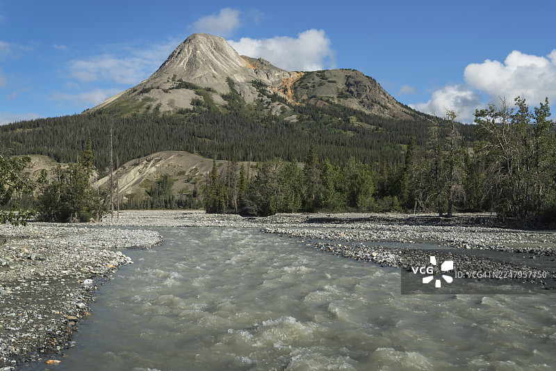 布利昂溪，克卢恩国家公园图片素材