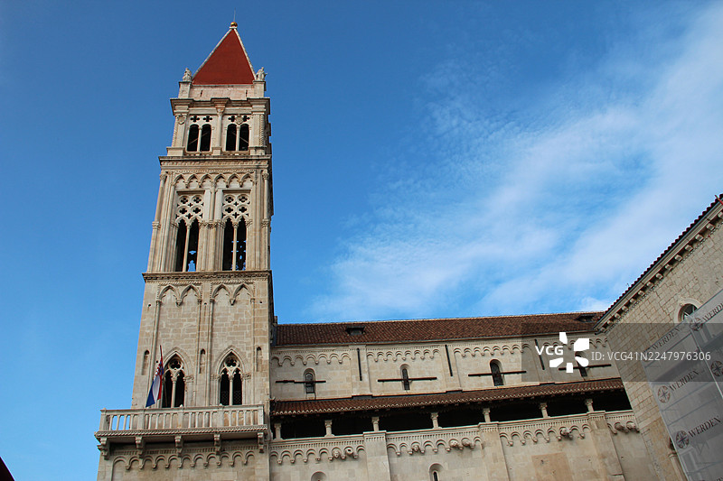 克罗地亚特罗吉尔圣劳伦斯大教堂景观图片素材