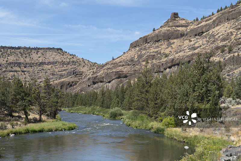 俄勒冈州克罗克特河图片素材
