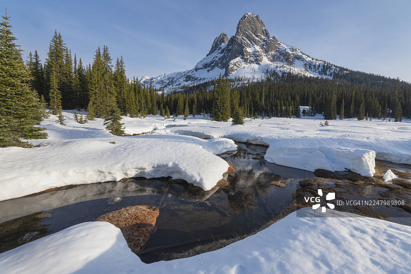 华盛顿州北喀斯喀特自由钟山图片素材