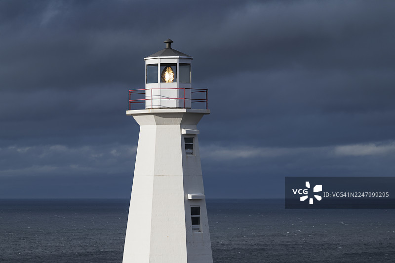 纽芬兰和拉布拉多省斯皮尔角灯塔图片素材