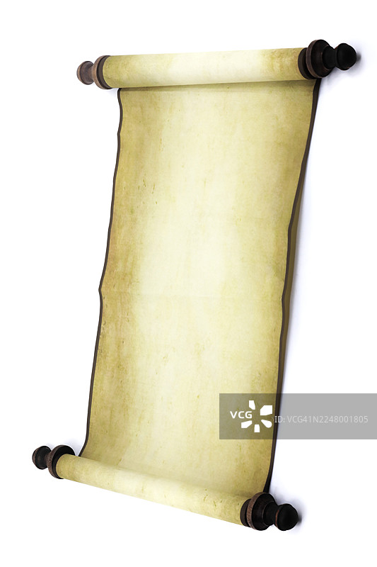 工作室拍摄的卷轴放在木制线轴上图片素材