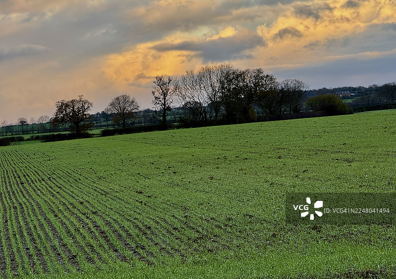 席克灵顿壮观多云天气的风景画面图片素材