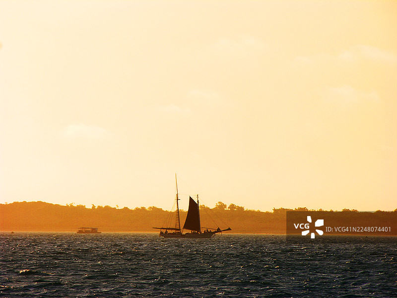 澳大利亚，布鲁姆海岸外的帆船图片素材