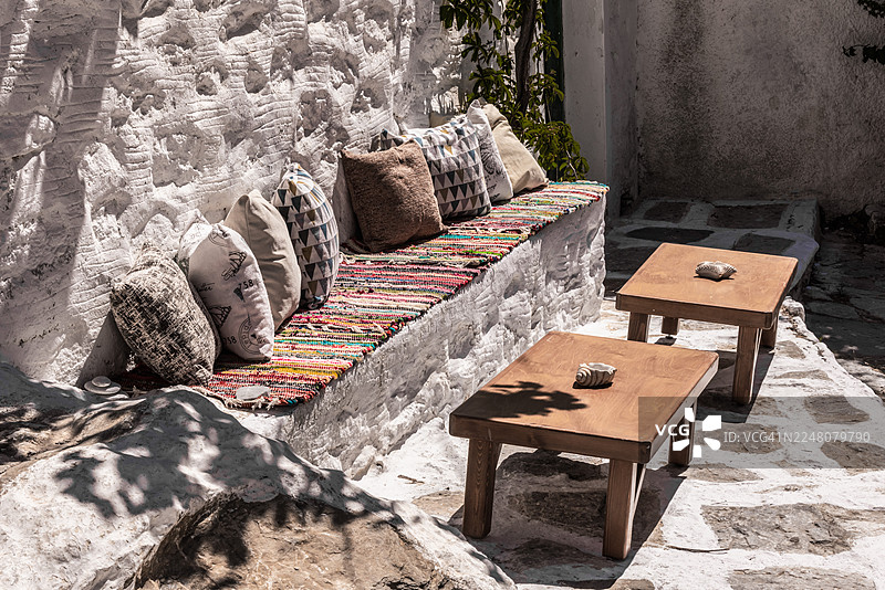 Cafè relaxing area图片素材