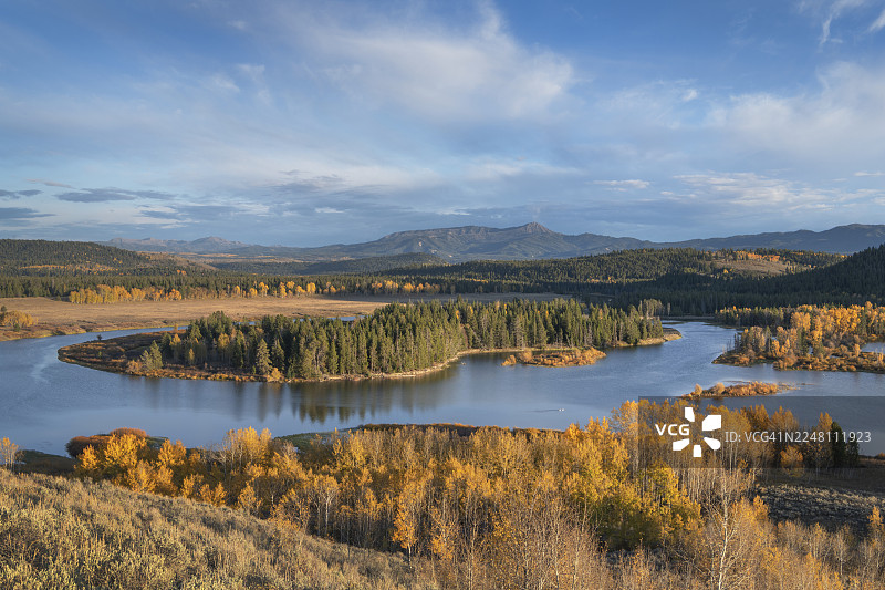 俄克萨博弯，大提顿国家公园图片素材