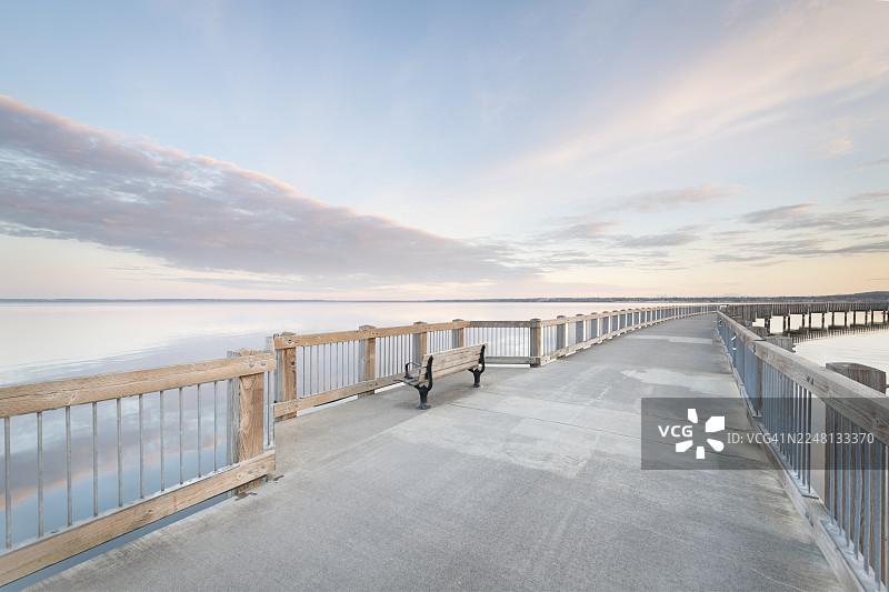滨海大道公园木板路 贝灵汉图片素材