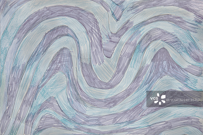 抽象的波浪线构成视觉错觉图案图片素材