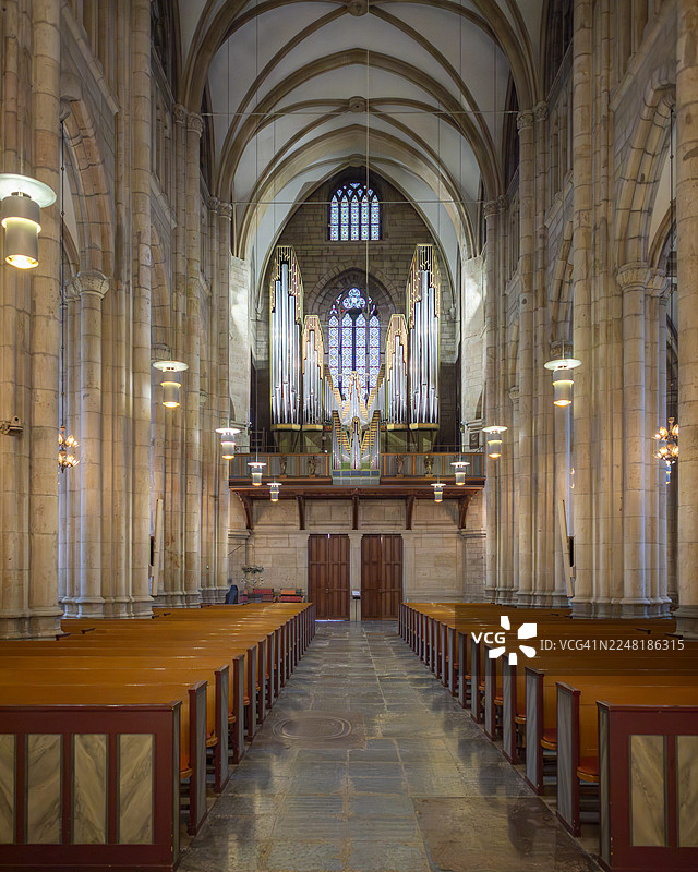 瑞典斯科拉13世纪的哥特式大教堂图片素材