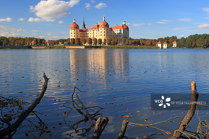 德国萨克森州的莫里茨堡宫图片素材