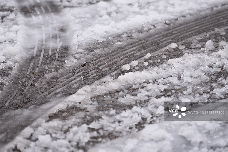 被雪覆盖的街道图片素材