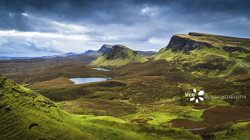 苏格兰斯凯岛的奎雷因风景图片素材