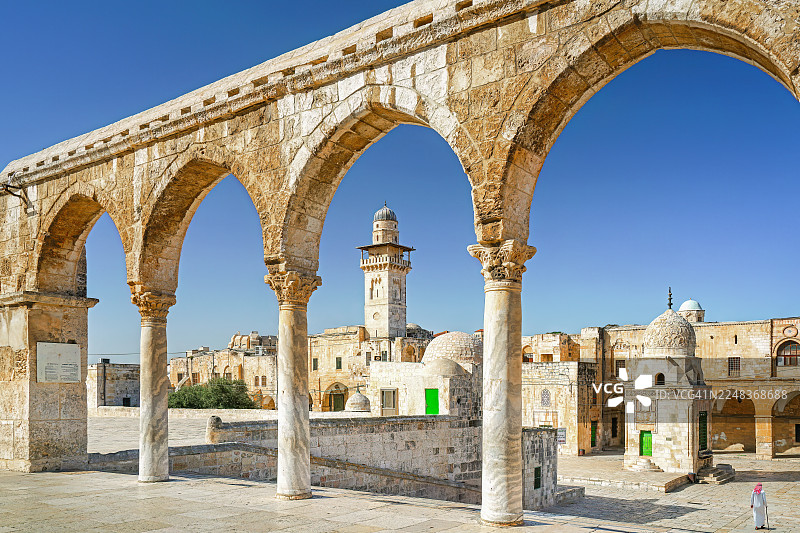 耶路撒冷，以色列，锁链尖塔图片素材