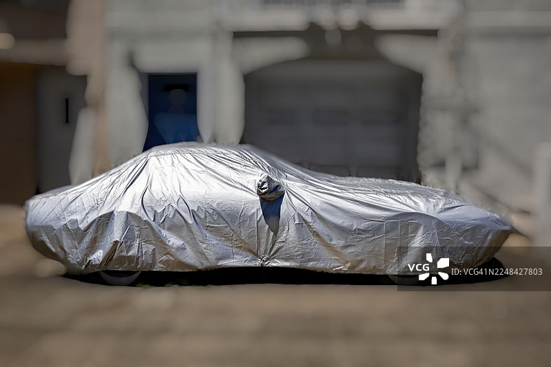 盖着的汽车图片素材