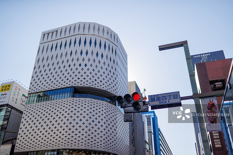 十二月的东京银座的氛围图片素材