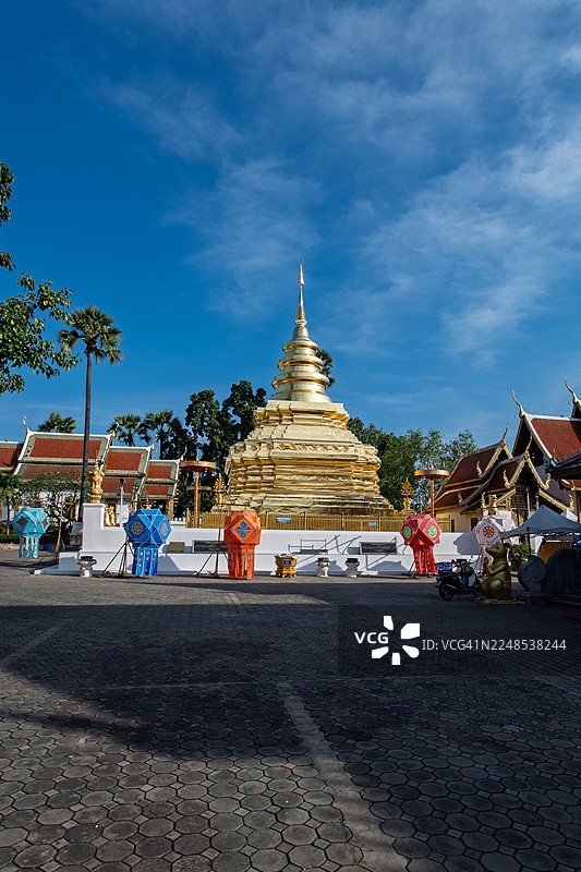 泰国清迈，帕塔西钟寺图片素材