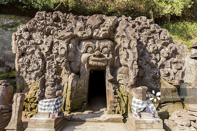 象洞，戈阿贾，乌布附近，巴厘岛，印度尼西亚图片素材