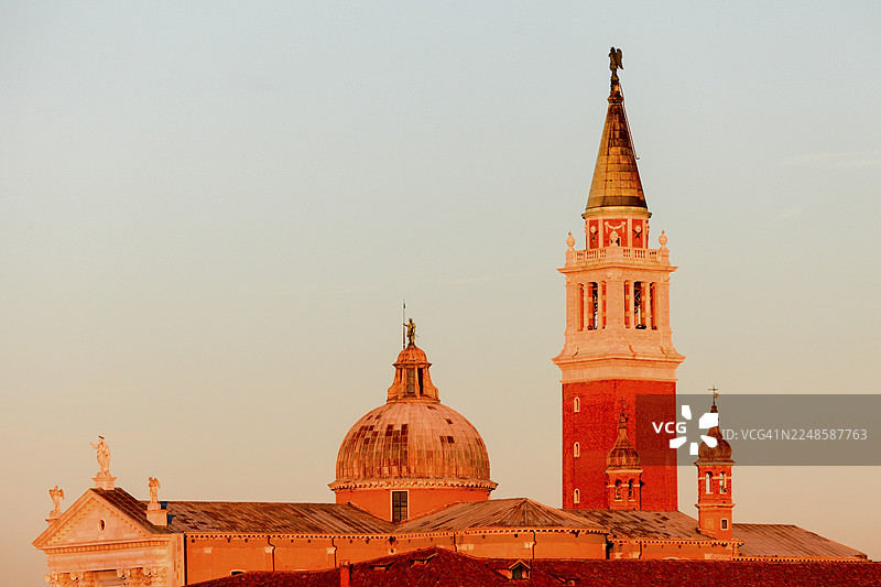 圣乔治马焦雷大教堂，圣乔治马焦雷岛上的修道院，威尼斯，威尼托，意大利图片素材