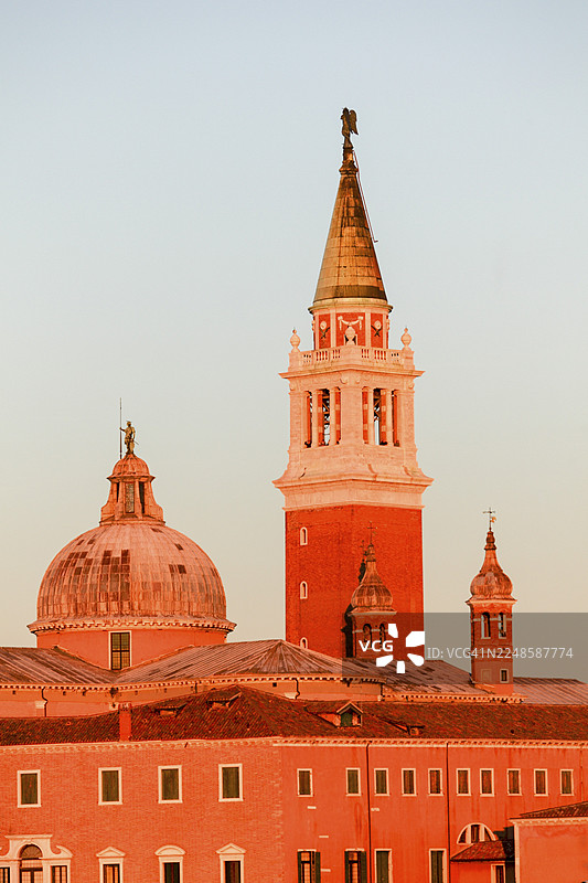 圣乔治马焦雷大教堂，圣乔治马焦雷岛上的修道院，威尼斯，威尼托，意大利图片素材