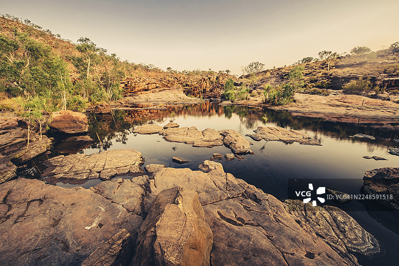 澳大利亚金伯利地区吉布河公路的钟声峡谷图片素材