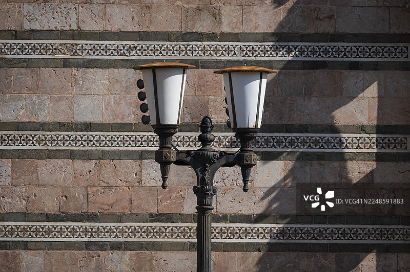 墨西拿华丽的路灯柱图片素材