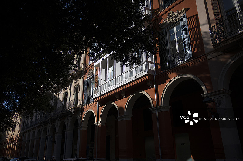 色彩鲜艳的帕尔马建筑图片素材