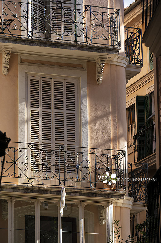 帕尔马市的优雅建筑图片素材