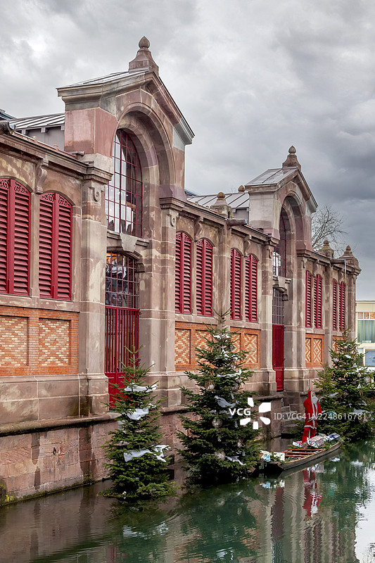 法国阿尔萨斯科尔马的历史市场大厅图片素材