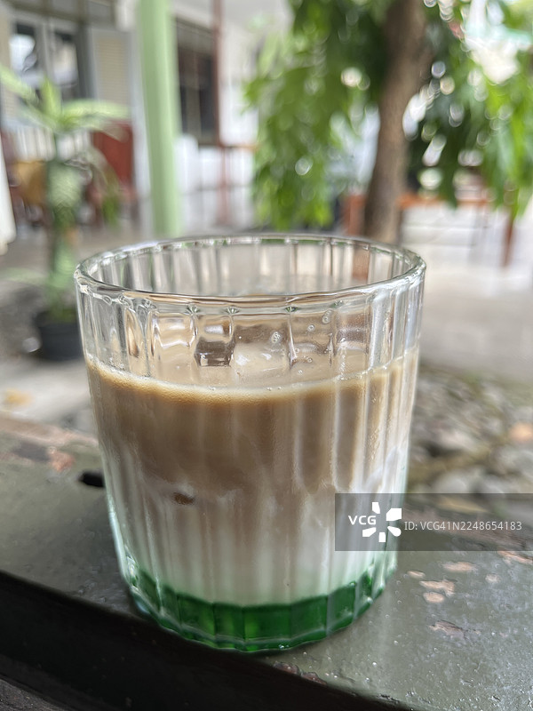 特写：斑兰风味咖啡图片素材