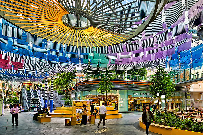 伦敦，红衣主教广场通道图片素材