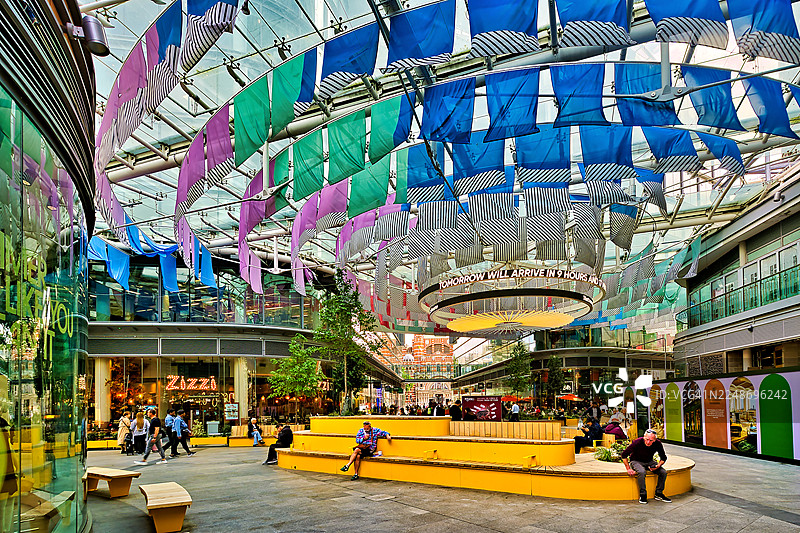 伦敦，红衣主教广场通道图片素材