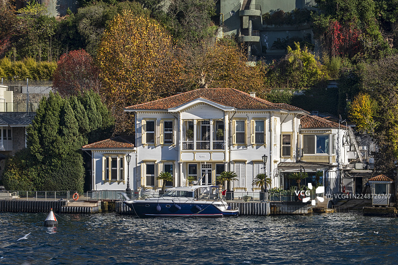 卡勒姆勒海滨的宁静：博斯普鲁斯海峡生活掠影图片素材