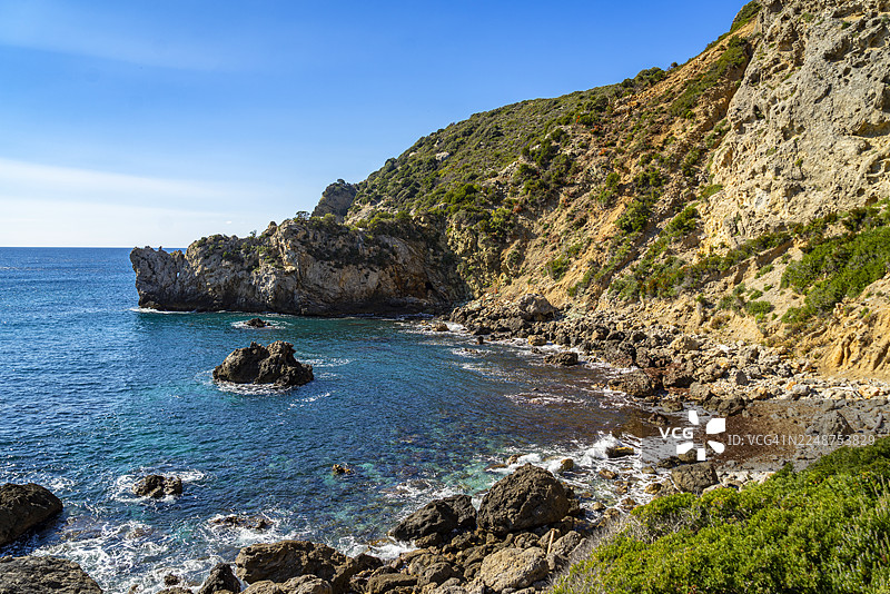 托斯卡纳，吉廖岛的海景图片素材