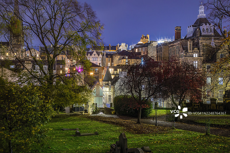 苏格兰爱丁堡格雷弗莱尔斯教堂墓地图片素材